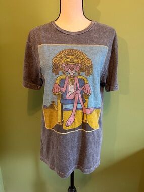 Pink Panther Graphic Short Sleeve Tee - Vintage Wash
